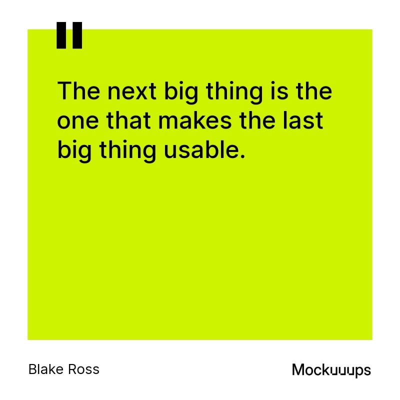 Quote by Blake Ross about innovation and usability