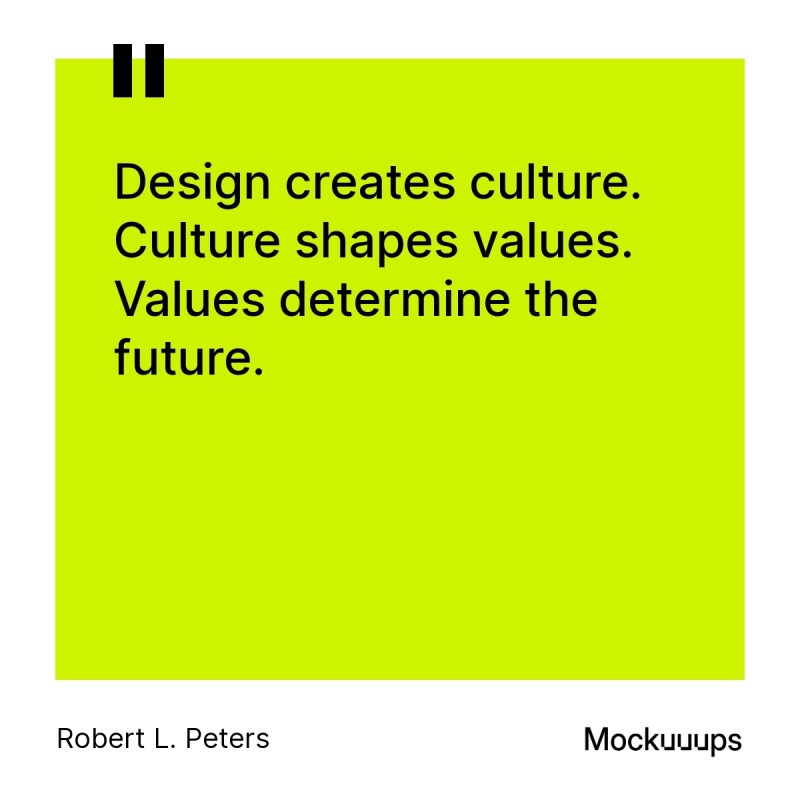 Robert L. Peters quote on design, culture, and the future