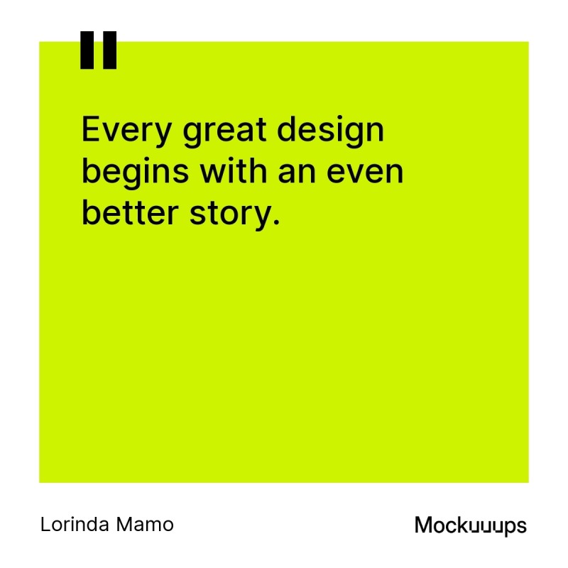 Every great design begins with an even better story by Lorinda Mamo