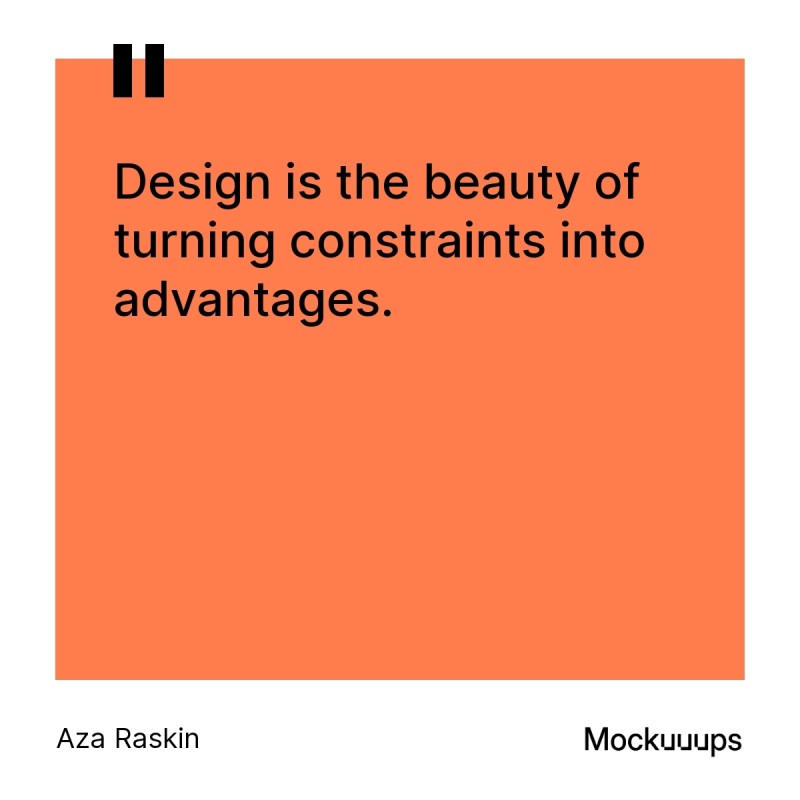 Quote on design's power to convert constraints into benefits