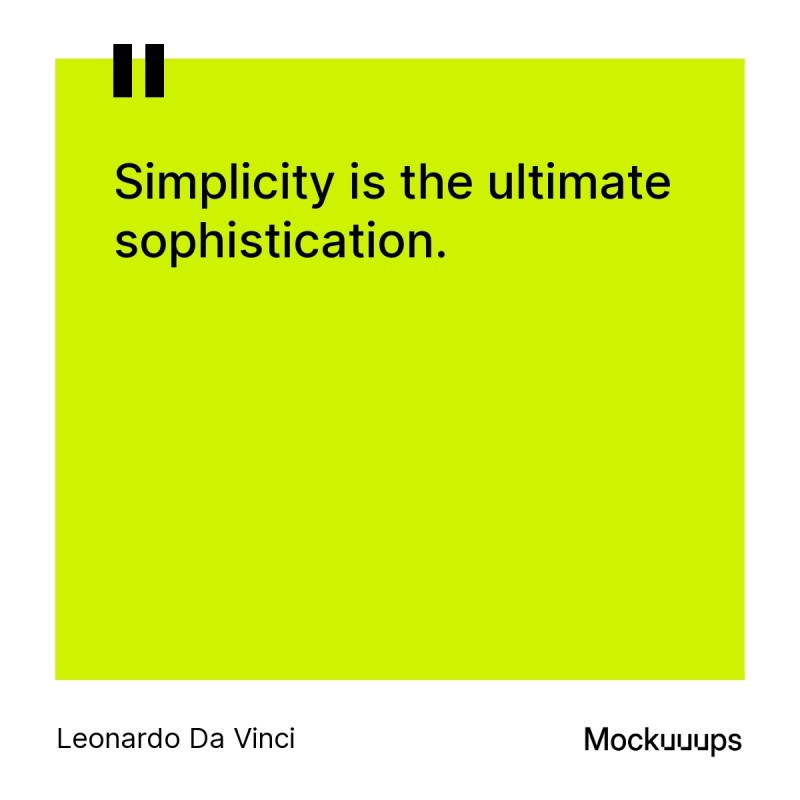 Leonardo Da Vinci quote on simplicity