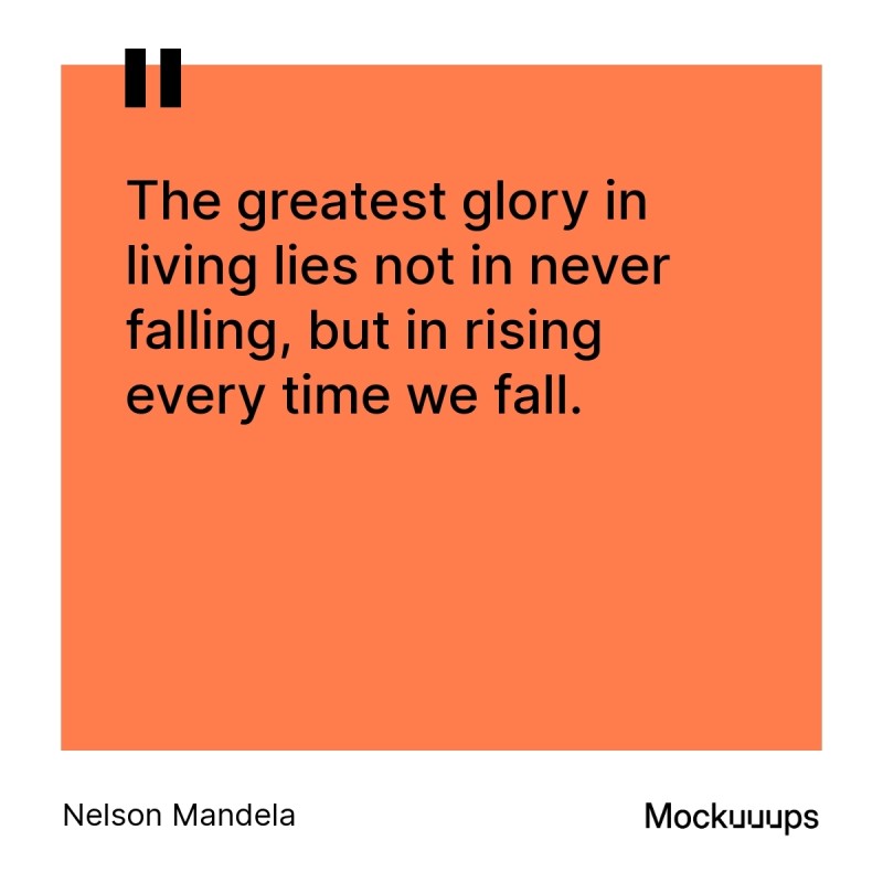 Nelson Mandela quote on perseverance