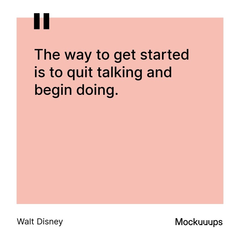 Quote by Walt Disney on taking action