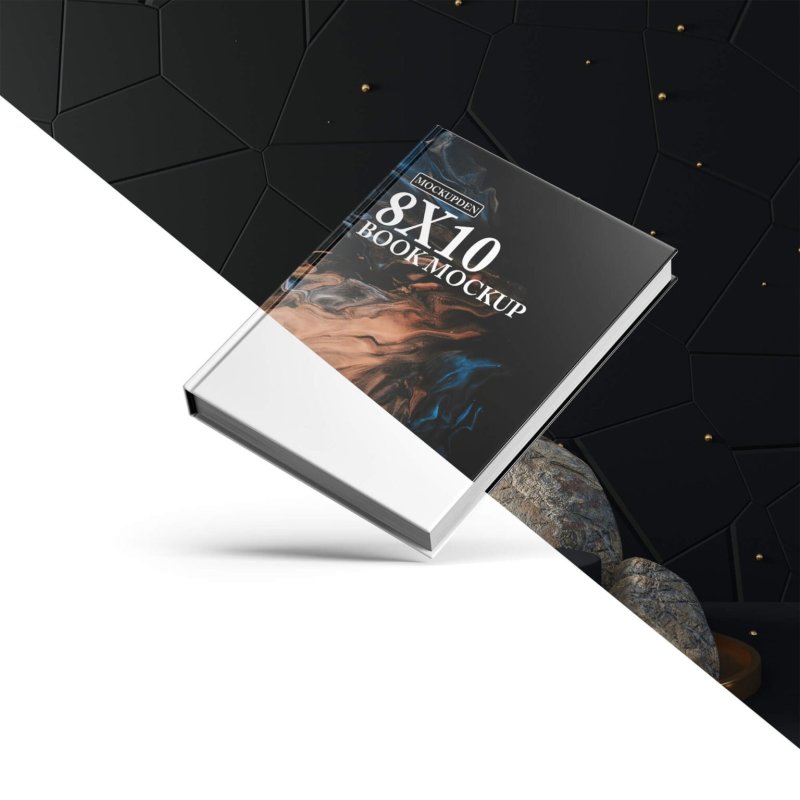 Free 8x10 Book Mockup PSD Template