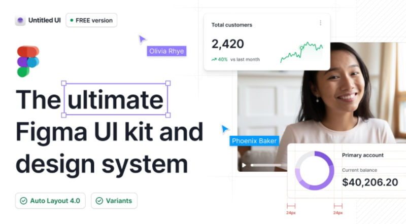 Untitled UI Kit and Design System for Figma