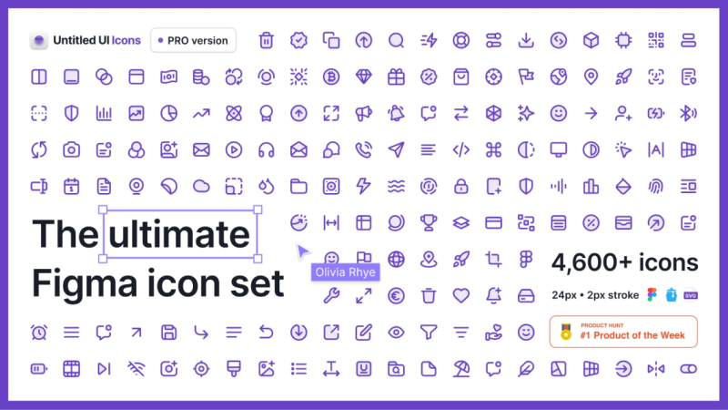 Untitled UI icons for Figma